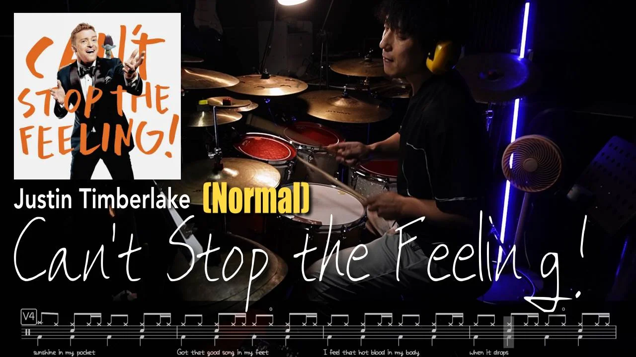 Can't Stop The Feeling - Justin Timberlake (Drum Sheet) by Boaz Jo