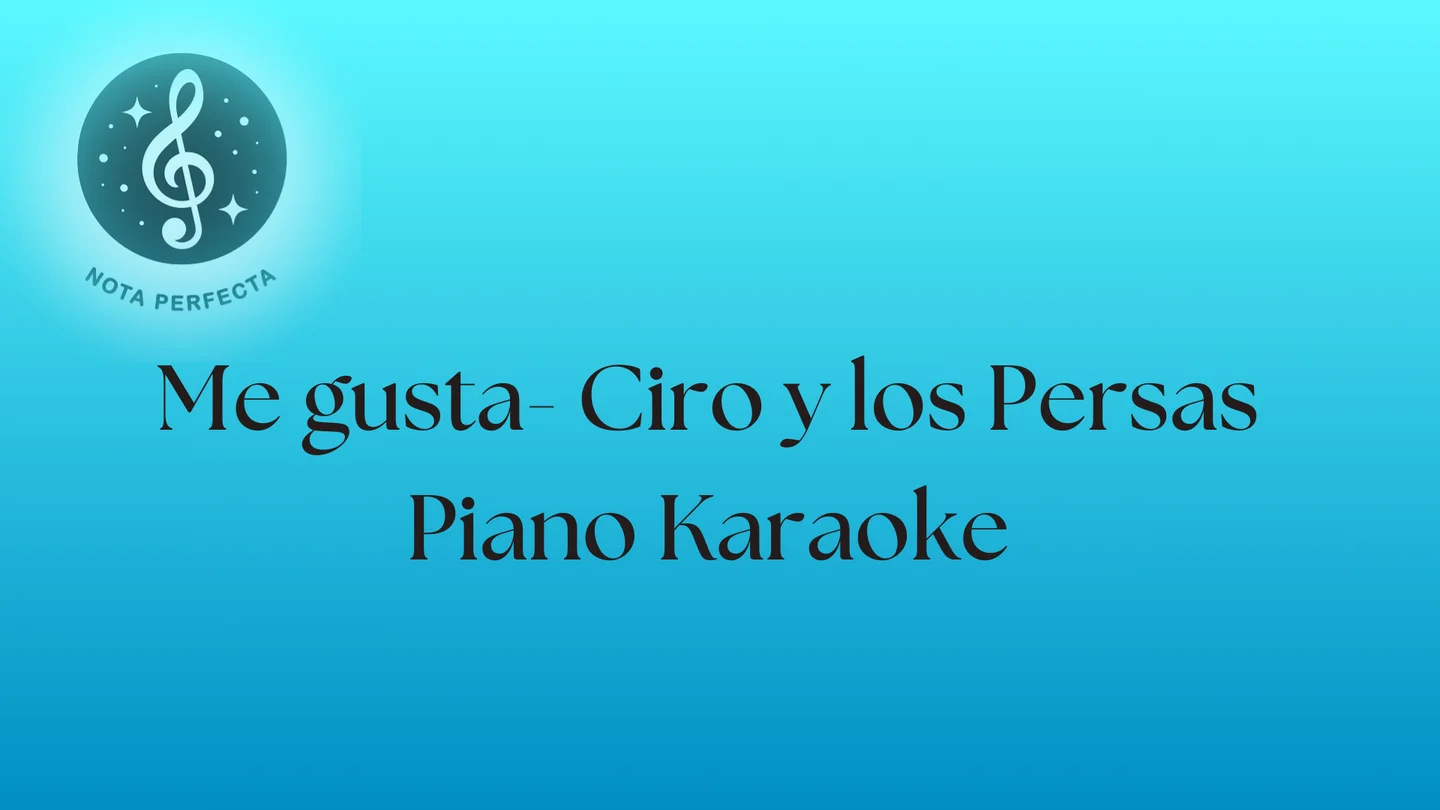 Me gusta - Ciro y los persas (Piano) by Rebeca Benítez