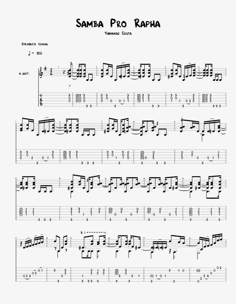 Samba Pro Rapha - Yamandu Costa by Agape Guitar