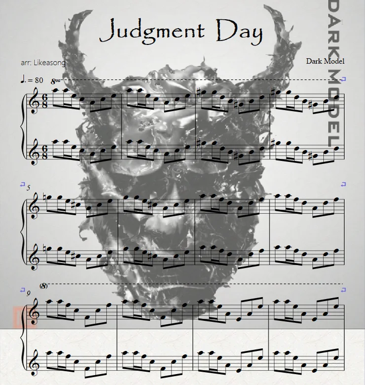 Judgment Day-Piano Version of the Hot bgm - Dark Model by Likeasong