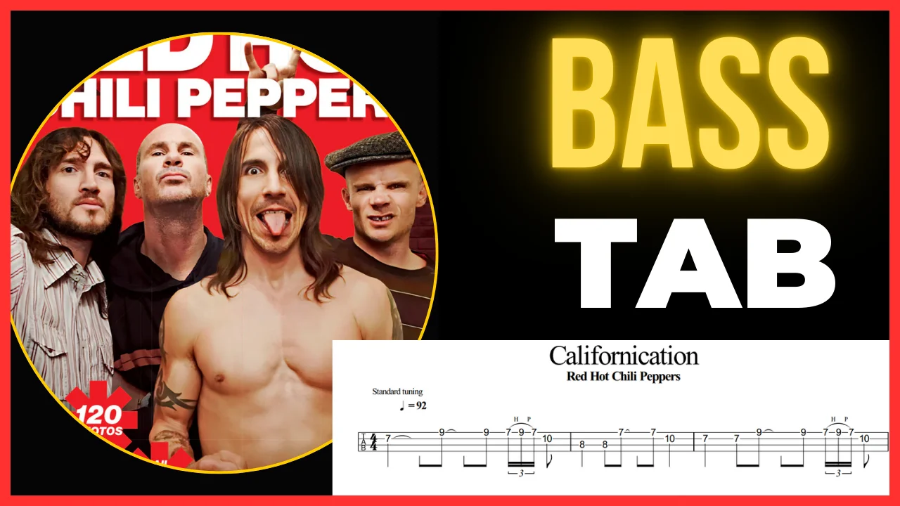 Californication - Red Hot Chili Peppers (연주 난이도 ★★★☆☆ (중급자용) ✔️ 실전 밴드 연습이나 커버에 최적화된 구조) by Super Bass