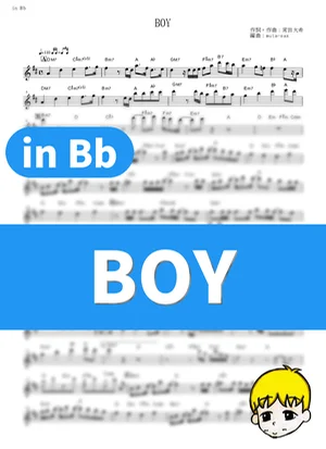 BOY - King Gnu (Ranking of Kings / in Bb) by muta-sax