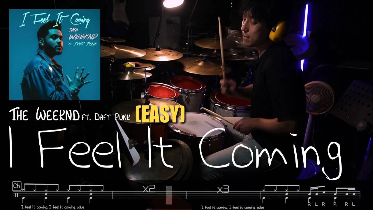 I Feel It Coming - The Weeknd (Drum Sheet) by Boaz Jo