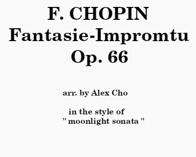 Fantasie Impromptu Op.66 for1Piano4Hands - Chopin (1Piano4Hands) by Alex Cho young jun