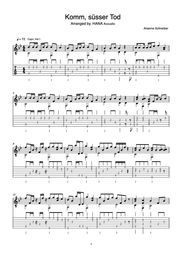 Komm Susser Tod - Arianne by Hana Acoustic