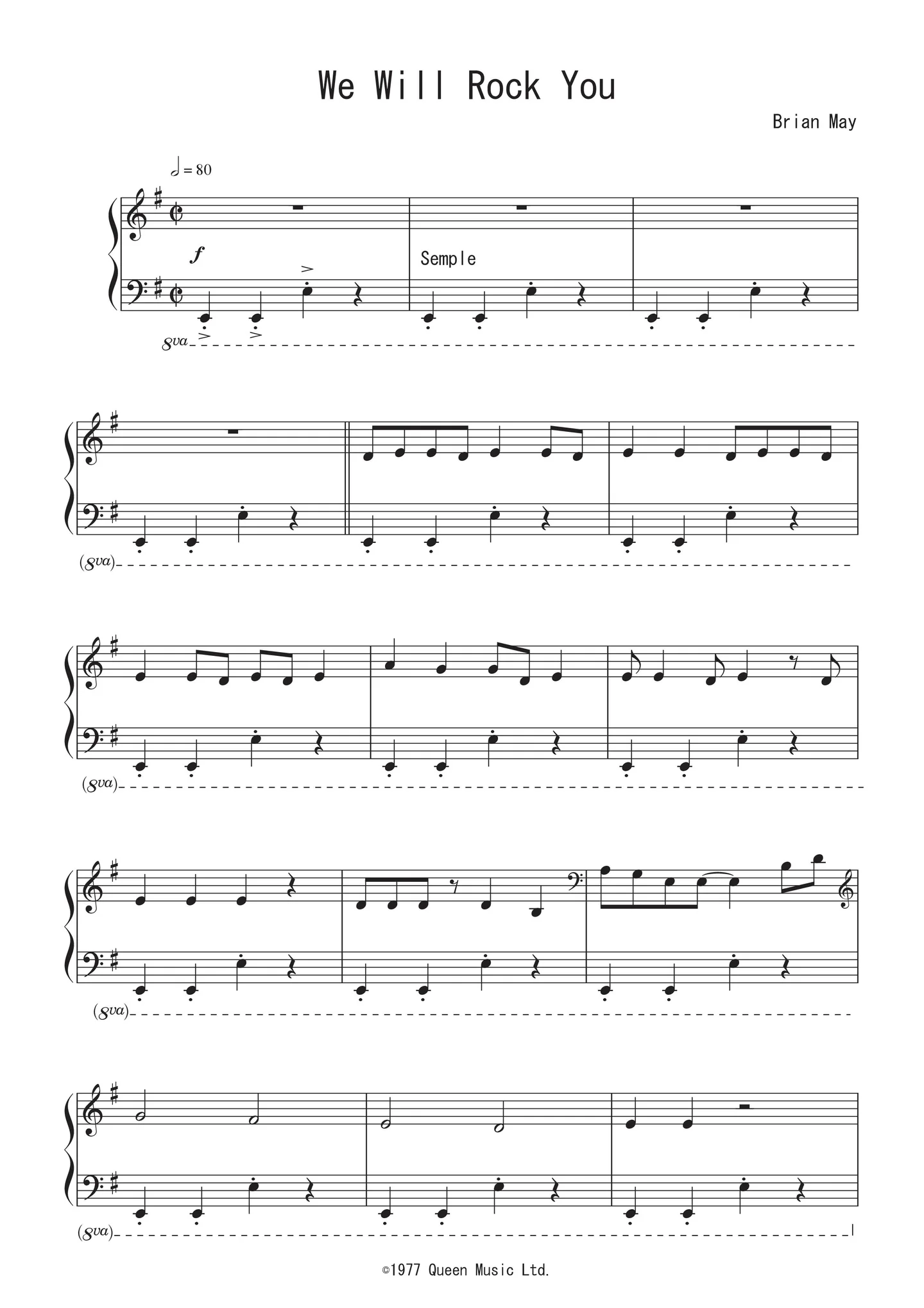 We will Rock You - クイーン by Peony