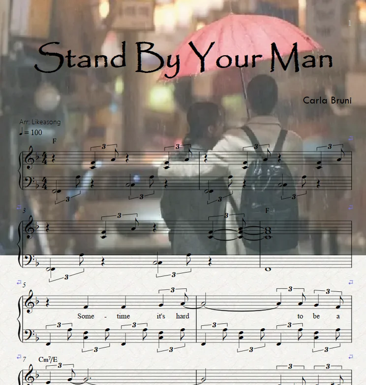 Stand by Your Man(with lyric )《밥 잘 사주는 예쁜누나》ost(韩剧经常请吃饭的漂亮姐姐) - Carla Bruni by Likeasong
