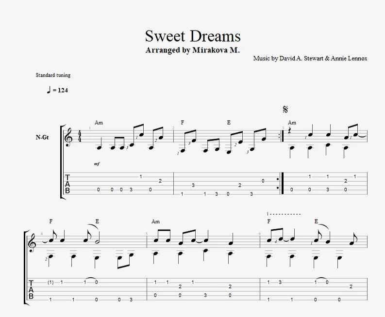 Sweet Dreams (Are Made of This) - Eurythmics by Marina Mirakova