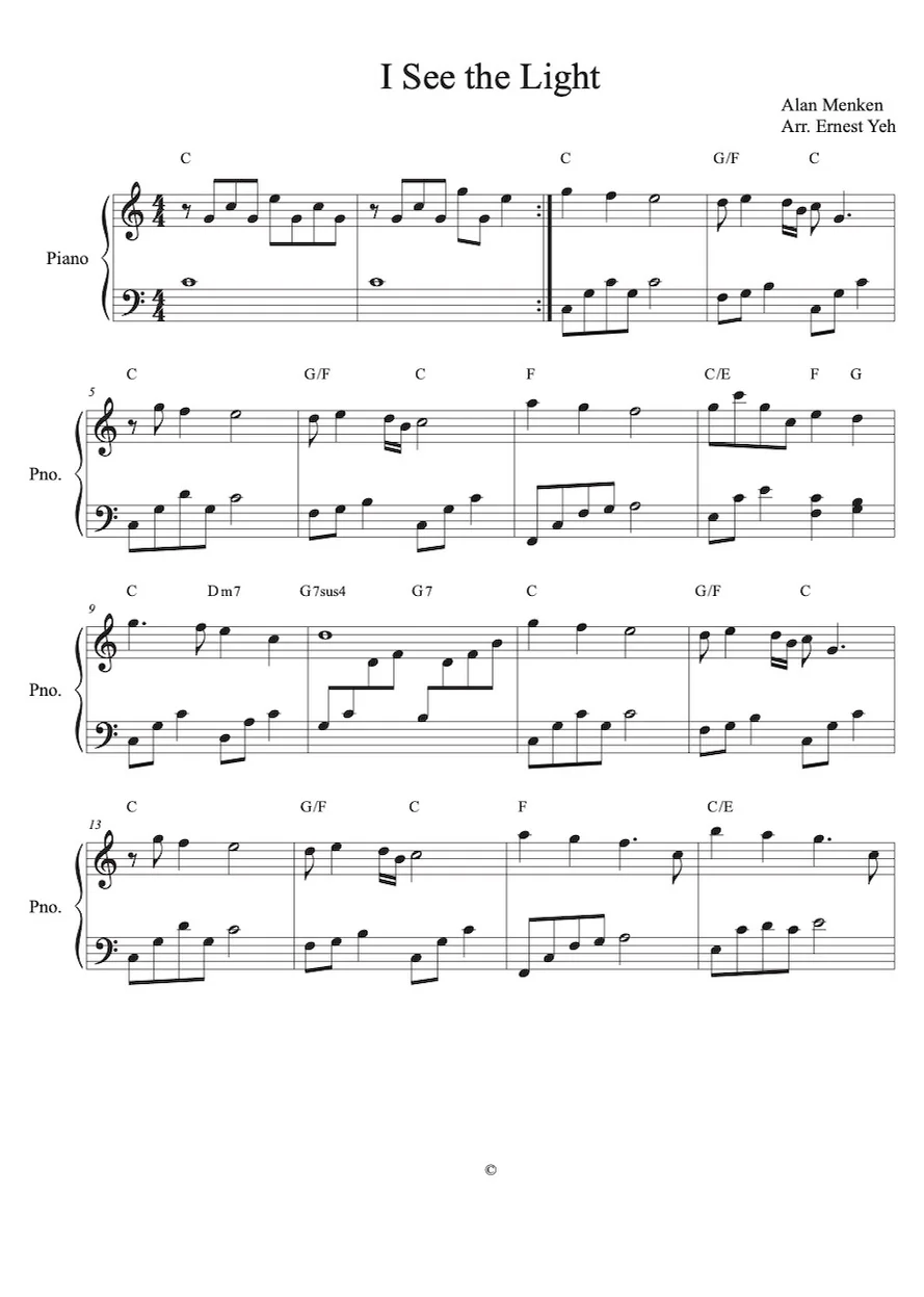 I See the Light  - From "Tangled" - Mandy Moore by Alan Menken
