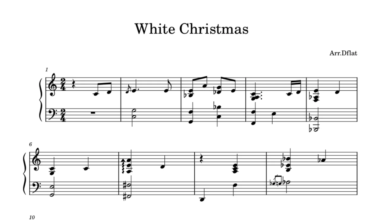 White Christmas - Bing Crosby by Dflat