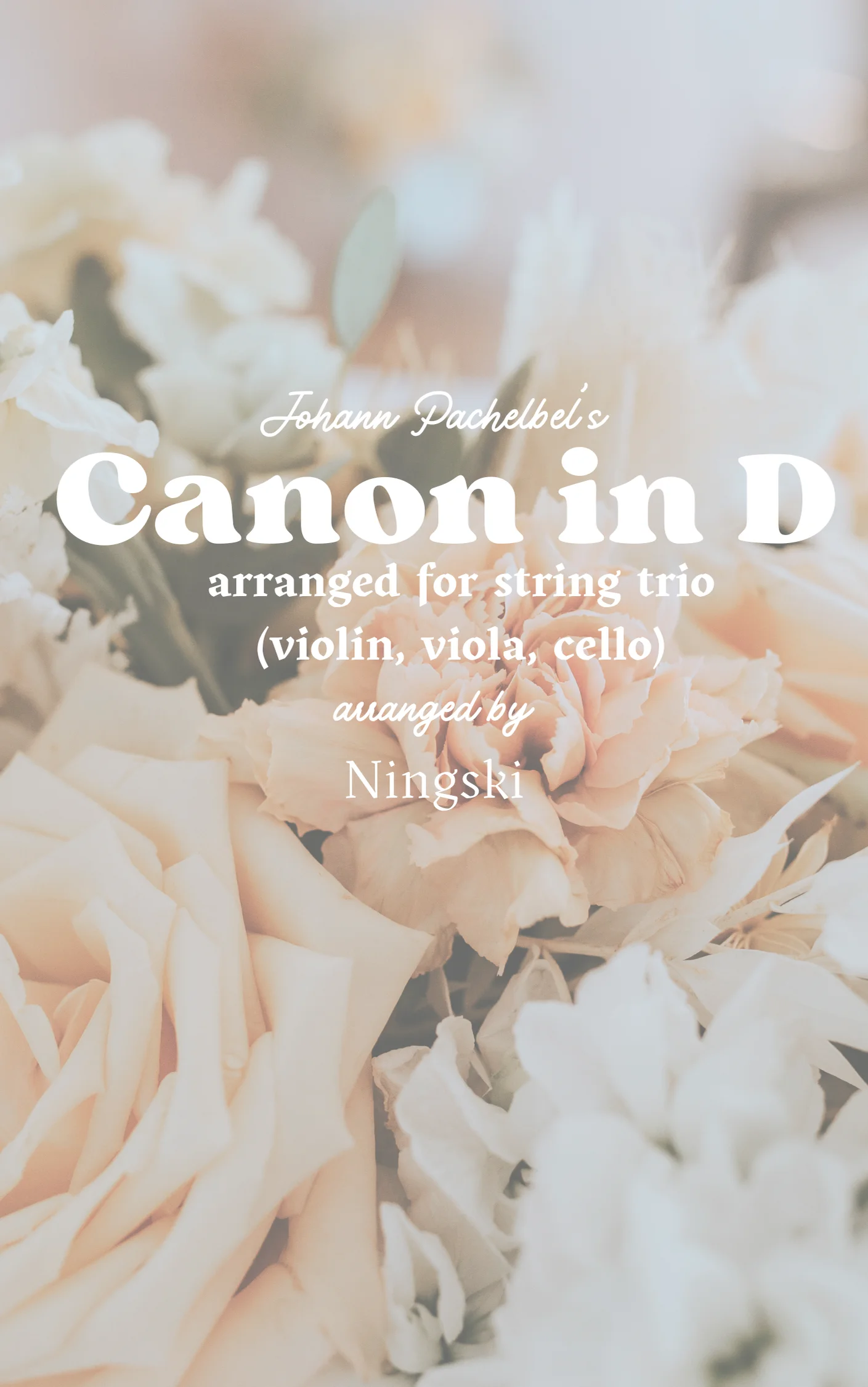 Canon in D for String Trio - Johann Pachelbel by Ningski