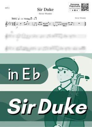 Sir Duke ( inE♭) - Stevie Wonder by Kaname@Popstudio