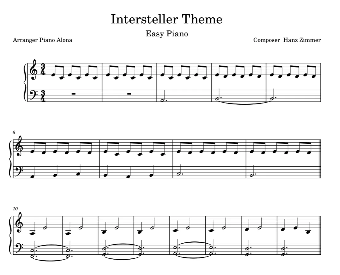Interstellar - Hans Zimmer by Alona Piano