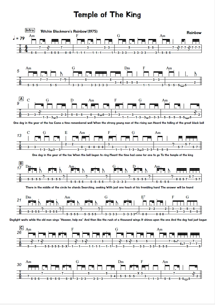 Temple of The King - Rainbow by 김미(Kimme)
