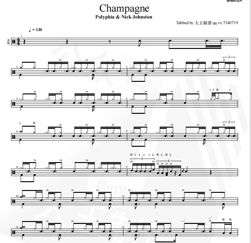 Champagne - Polyphia &amp; Nick Johnston by Big Wang