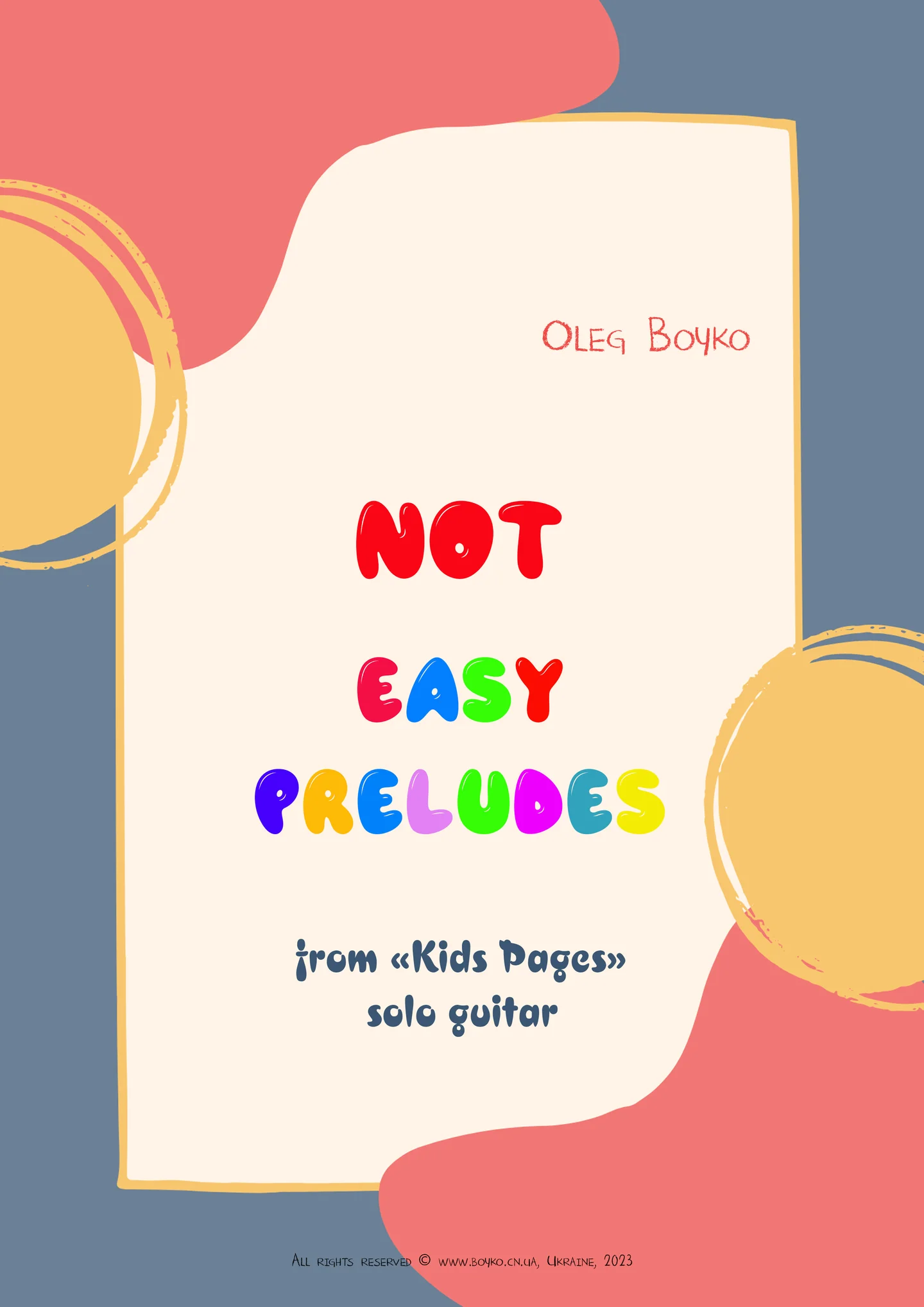 Not Easy Preludes from 'Kids Pages' by Oleg Boyko