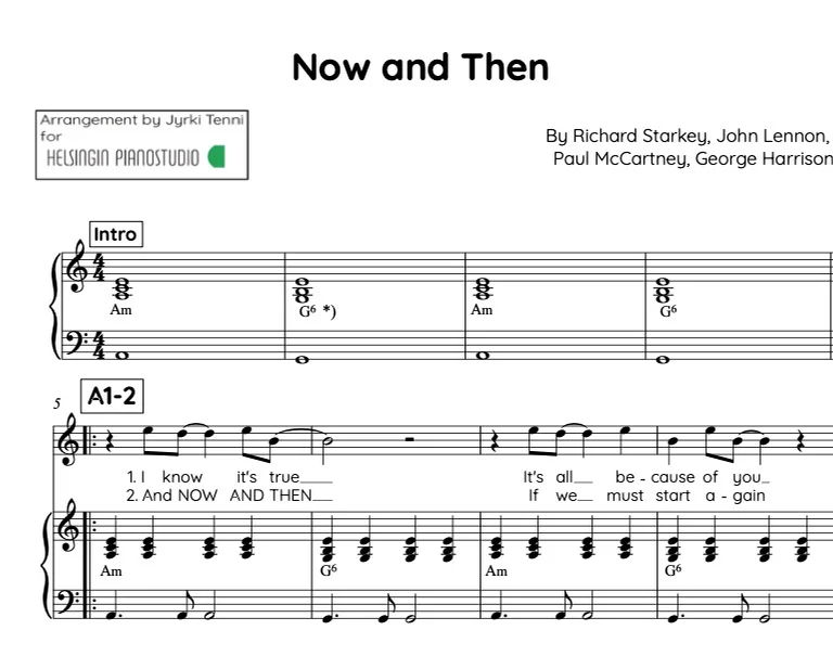 Now and Then - Beatles (arr. Jyrki Tenni) by Jyrki_Tenni