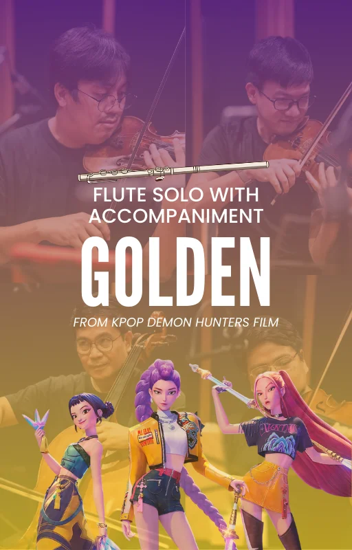 Golden - HUNTR/X, EJAE, Audrey Nuna, and Rei Ami (Flute Solo) by Pedreel's Music