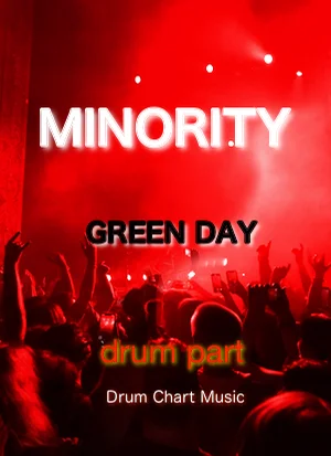 MINORITY (完コピ譜、Special譜、2セット) - Green Day by Drum Chart Music