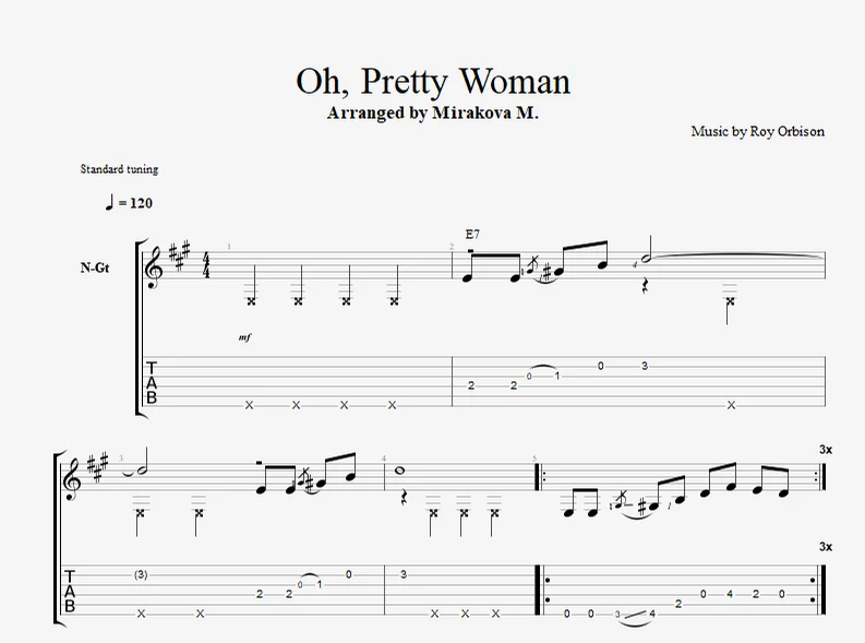 Oh Pretty Woman - Roy Orbison by Marina Mirakova