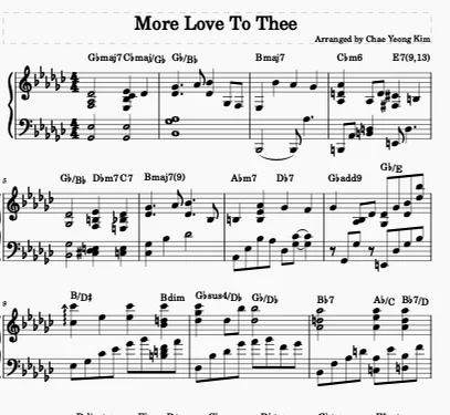 More Love To Thee - W.H.Doane (Gospel/Jazz/Hymn Piano) by Chae yeong Kim