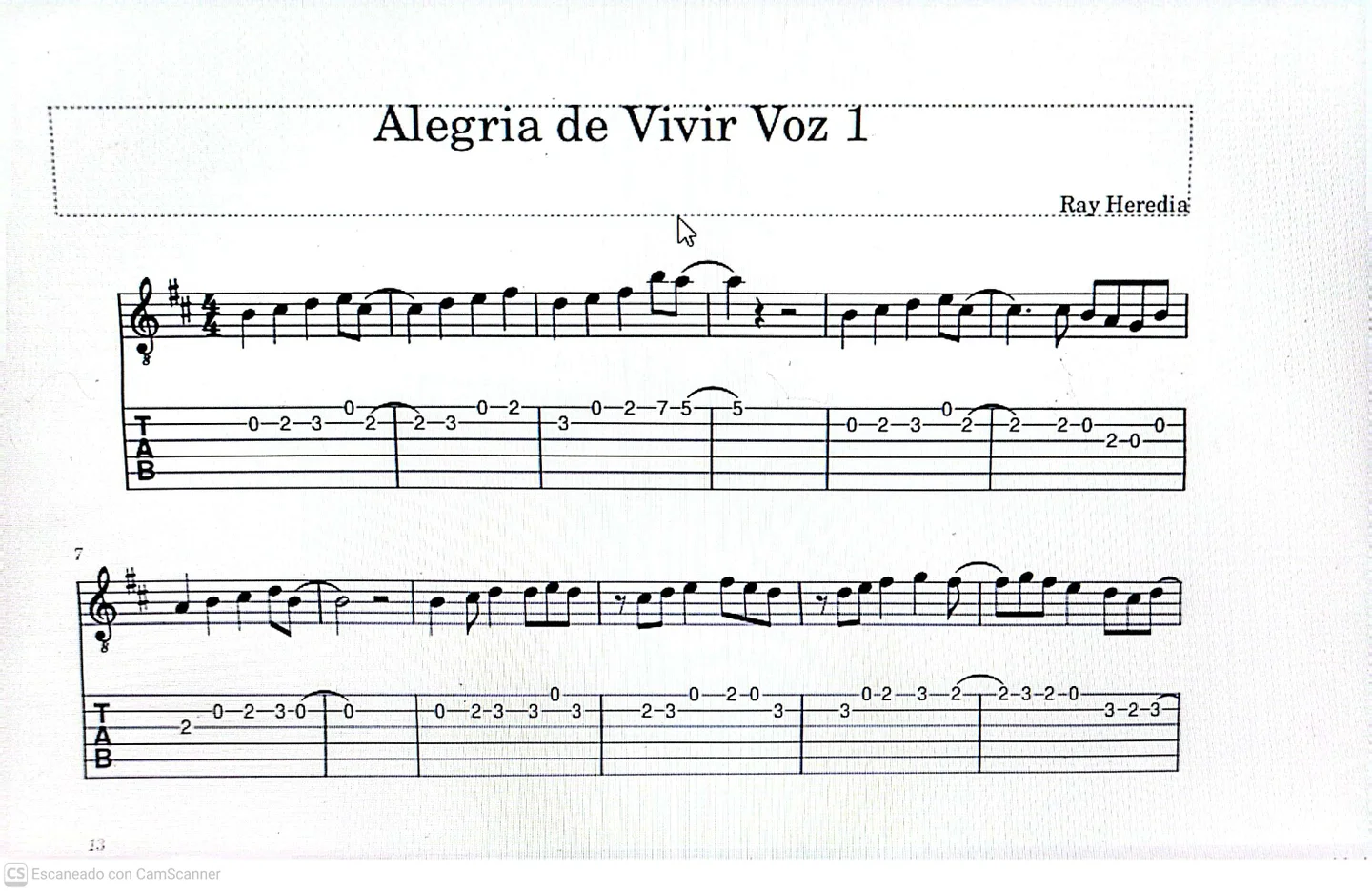 Alegria de vivir - Ray Heredia (solo guitar) by Javier Moral