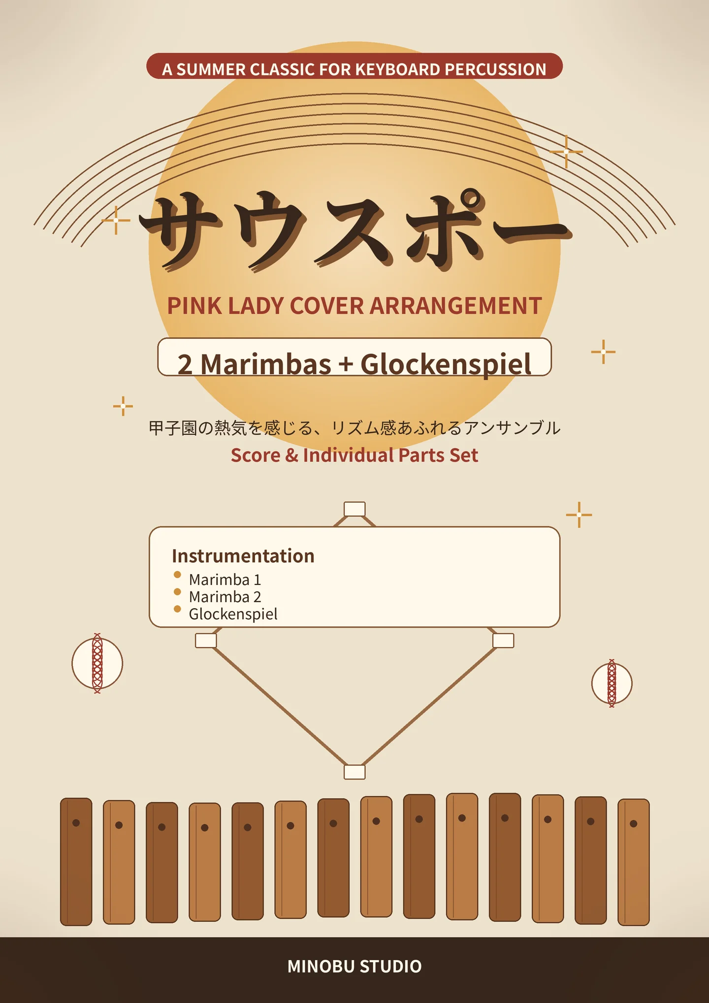 “Southpaw” for 2 Marimbas &amp; Glockenspiel | Pink Lady Cover Arrangement - Pink Lady by MuseScore