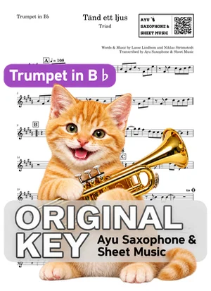 Tänd ett ljus - Triad (trumpet / in B♭) by Ayu Saxophone & Sheet Music