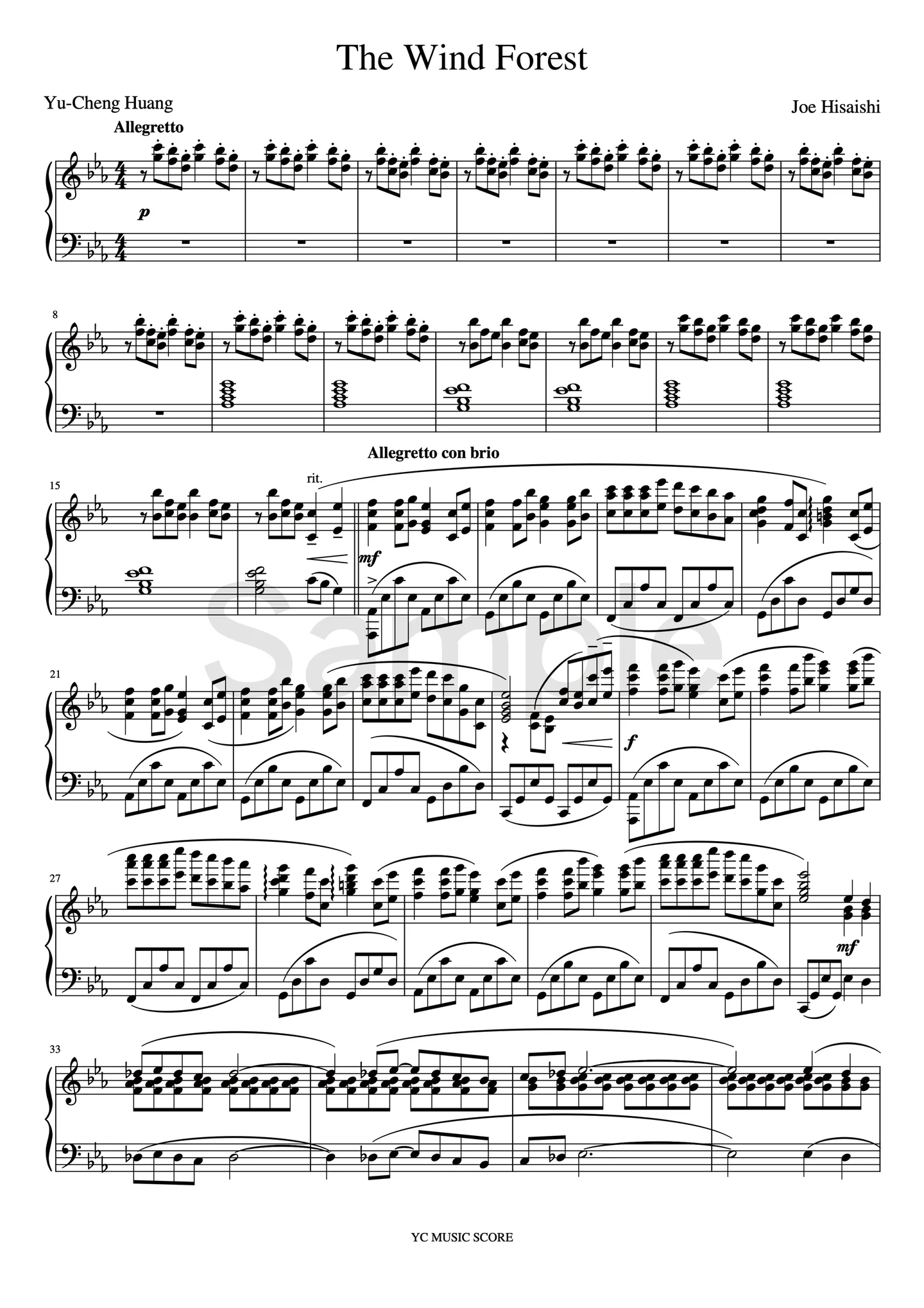 The Wind Forest - 久石讓 by YC MUSIC
