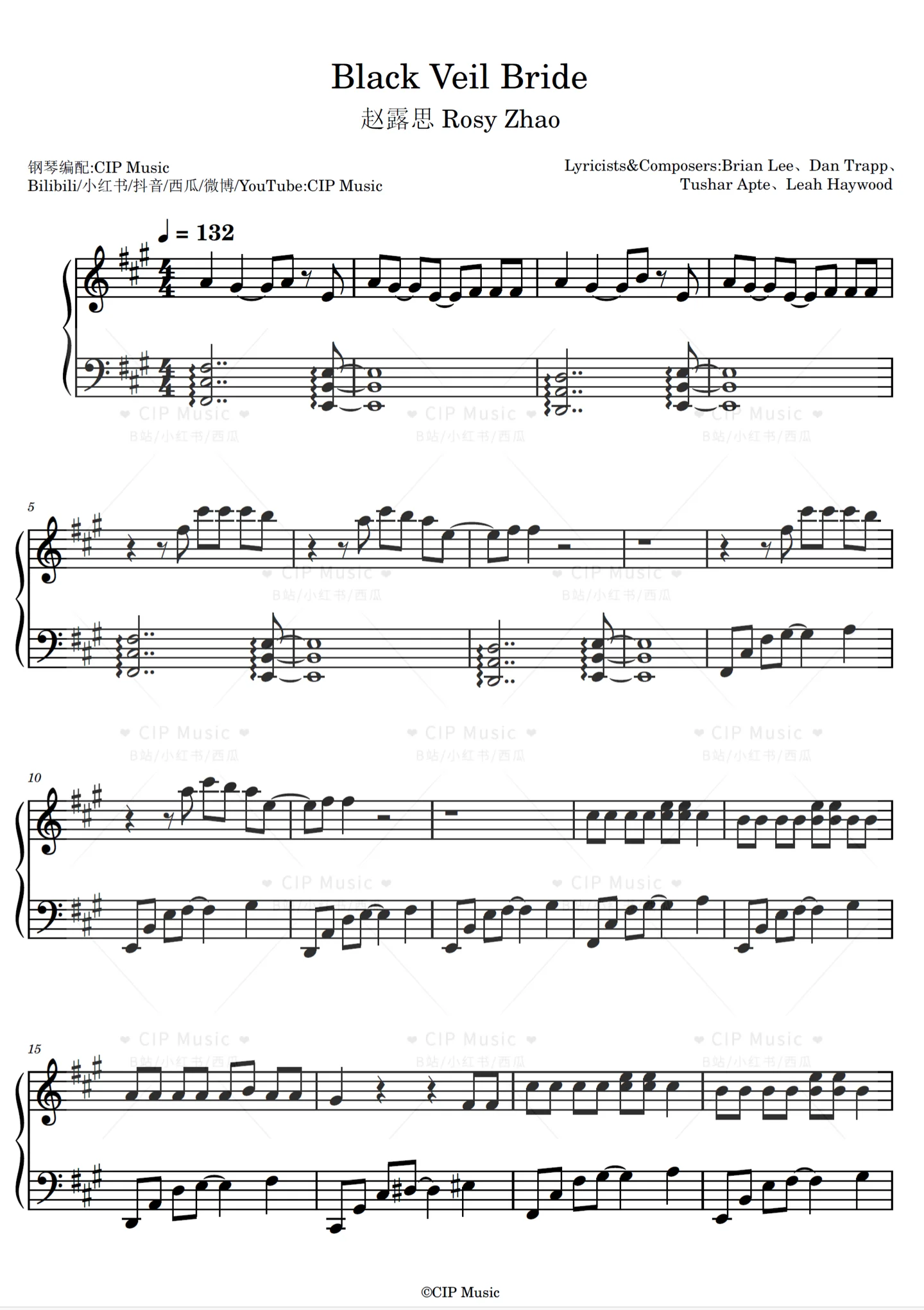 Black Veil Bride - 赵露思 Rosy Zhao by CIP Music