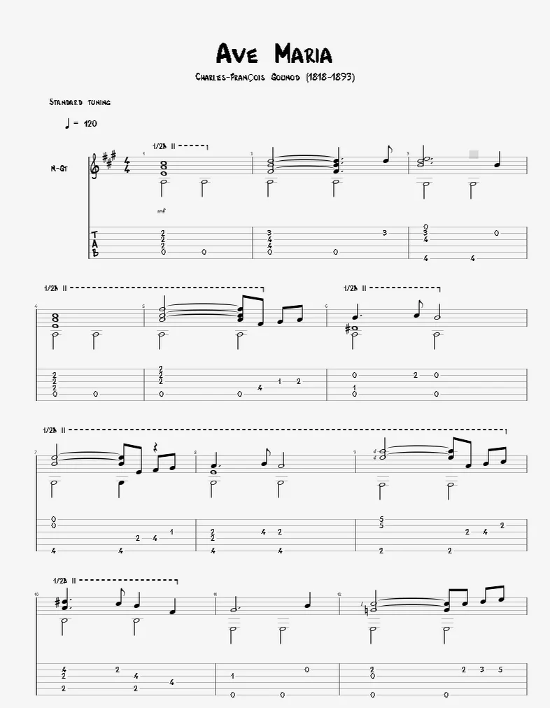 Ave Maria - Charles François Gounod by Agape Guitar