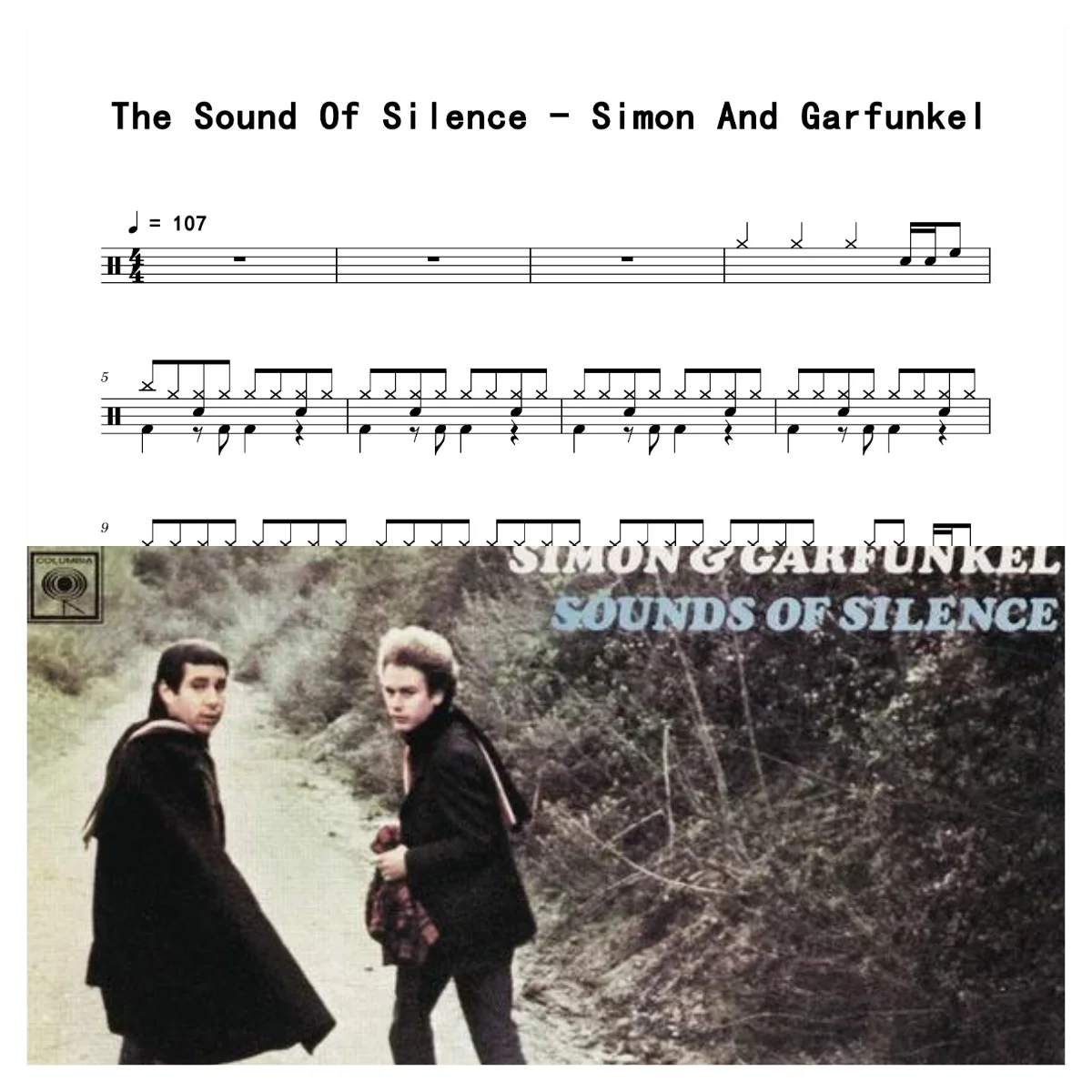 The Sound Of Silence - Simon And Garfunkel by 老虎不说谎