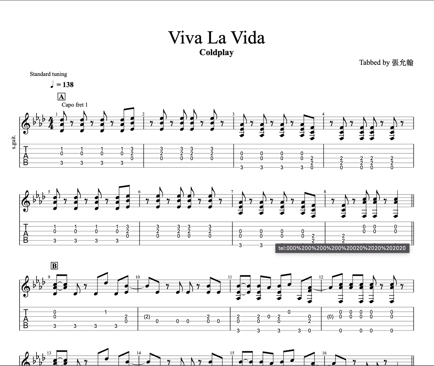 Viva La Vida - Coldplay by 張允翰