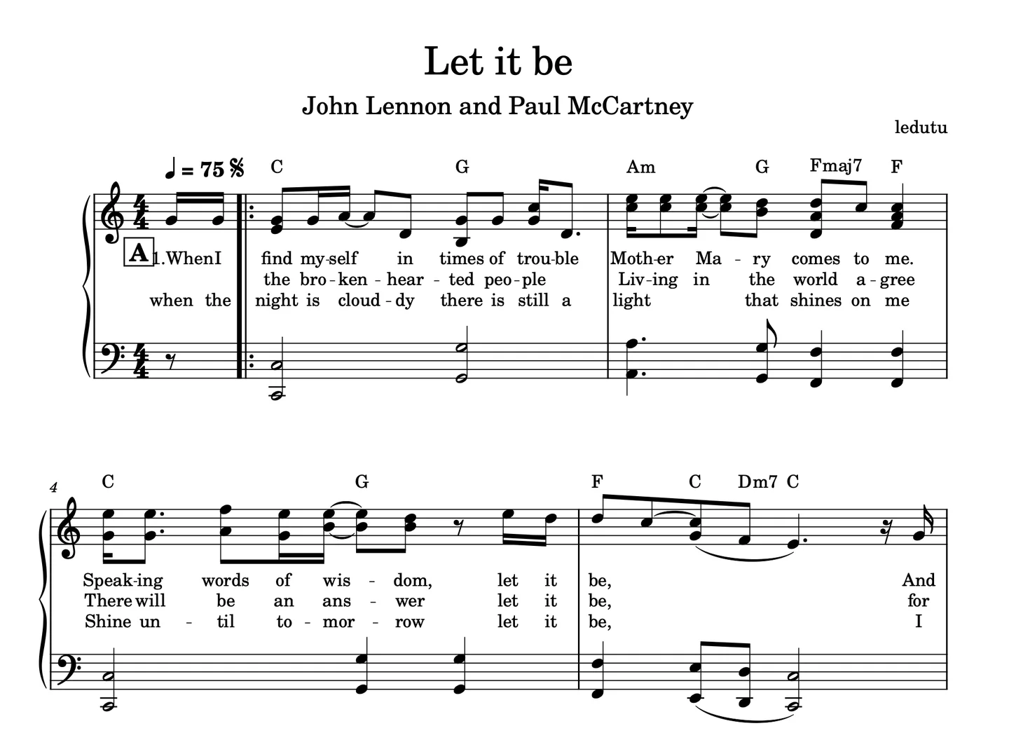 Let it be - The Beatles by ledutu