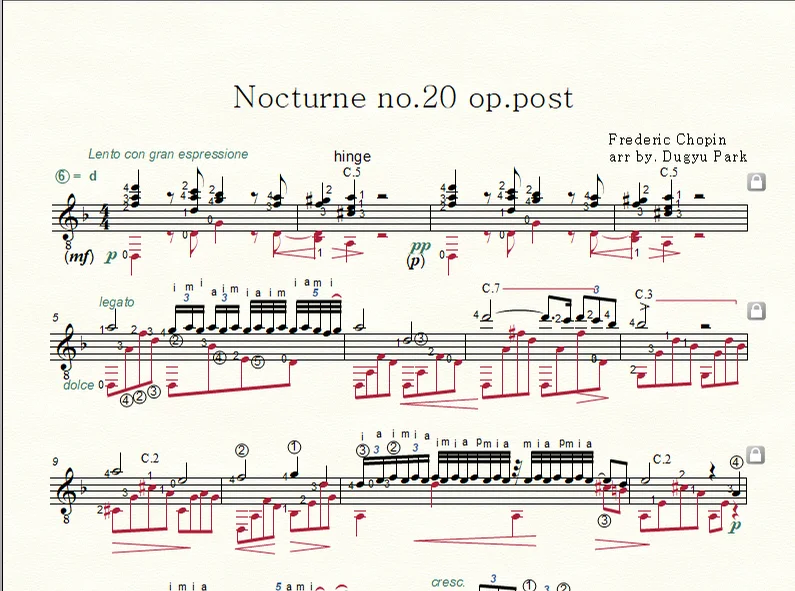classical guitar / nocturne no.20 - F. Chopin by dugyu park