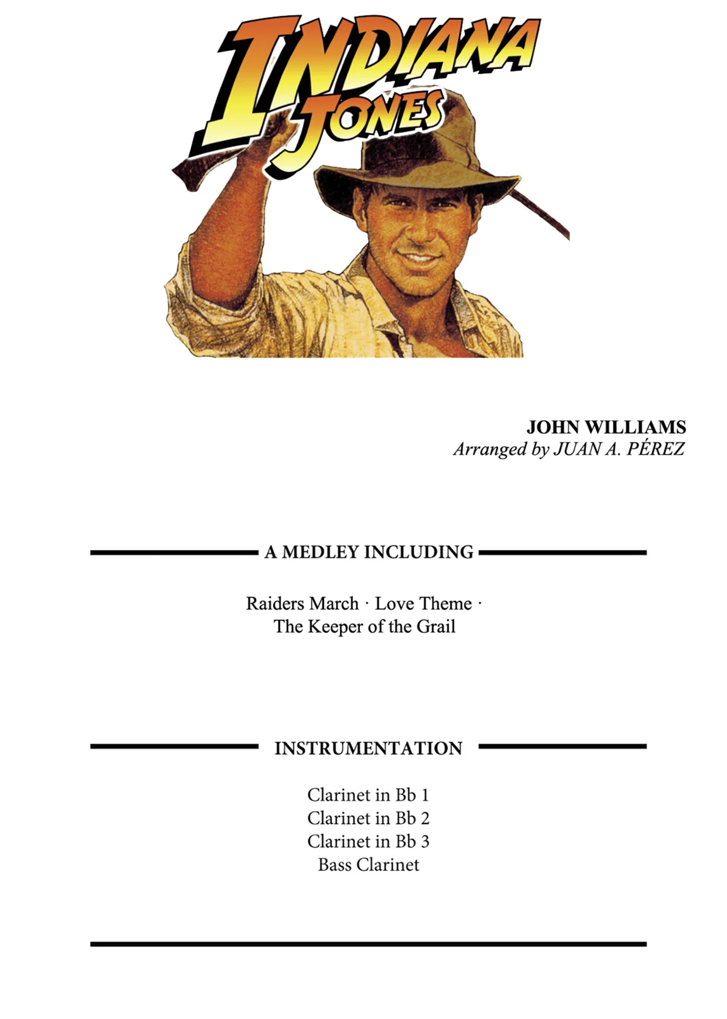 Indiana Jones (Clarinet Quartet) - John Williams by Juan A. Pérez