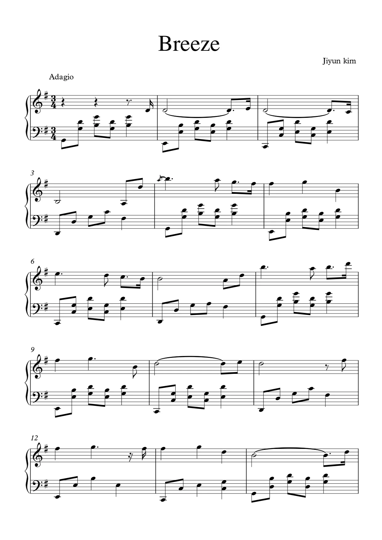 Breeze - Jiyun Kim (Classic/Newage) by Jiyun Kim