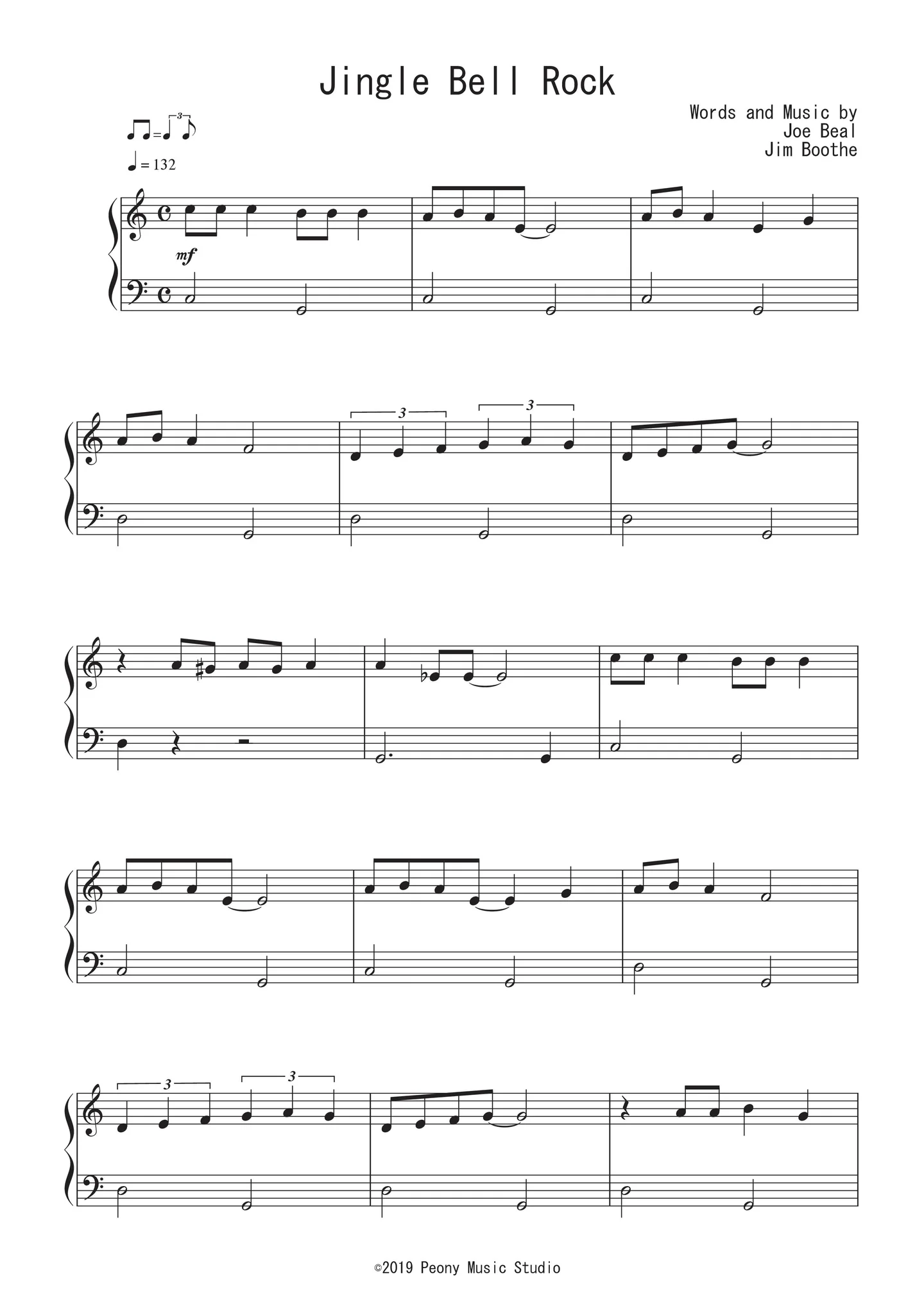 Jingle Bell Rock - Beal/Boothe by Peony