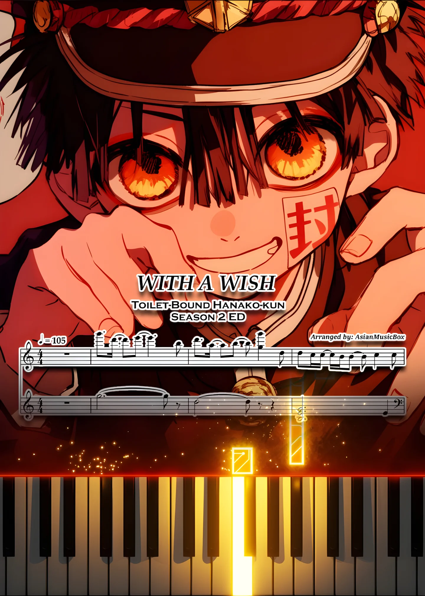 With a Wish (Toilet-Bound Hanako-kun Season 2 Ending) - Akari Kitou by AsianMusicBox