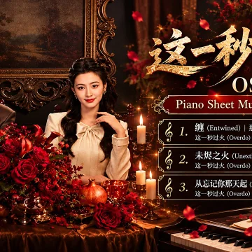 这一秒过火 (Overdo) OST 🎹Piano sheet music