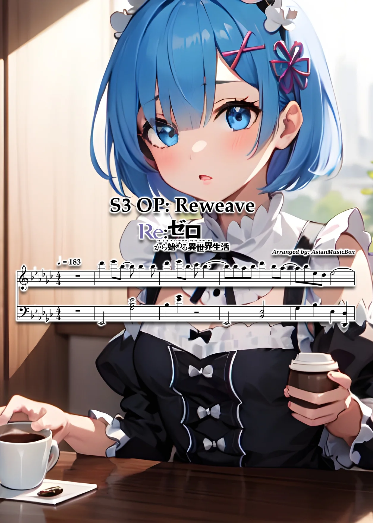 OP: "Reweave" (Sheet, MIDI, MultiTracks & WAV) - Re:Zero Season 3 by AsianMusicBox