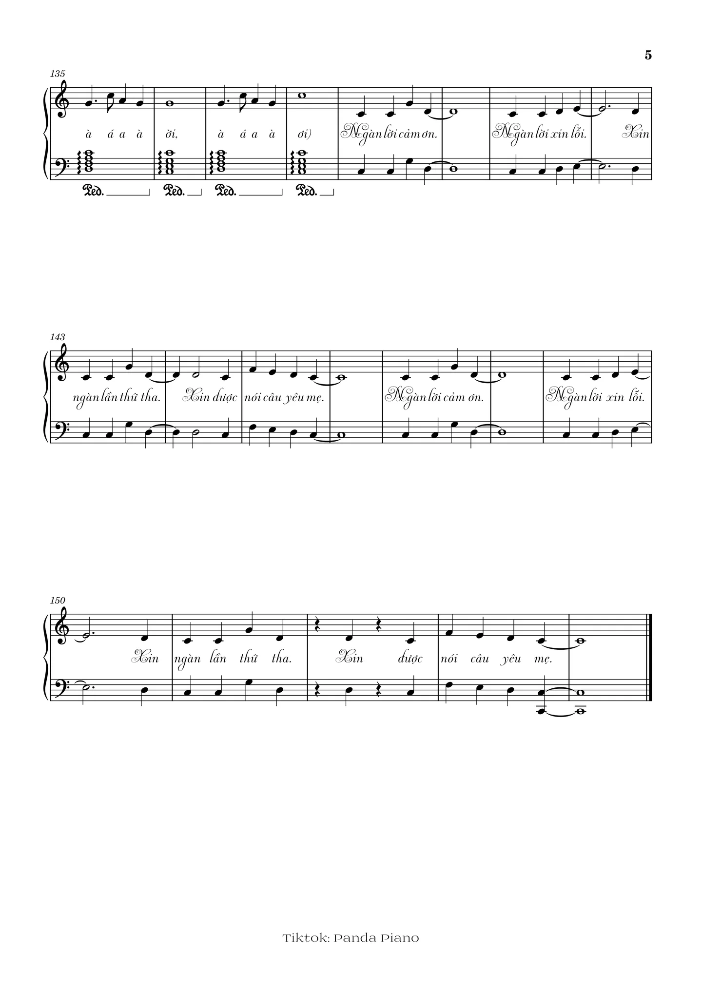 Bao lời con chưa nói - Anh Tú Atus, Song Luân, Quang Trung, Dương Domic, Anh Tú by Panda Piano - Page 5