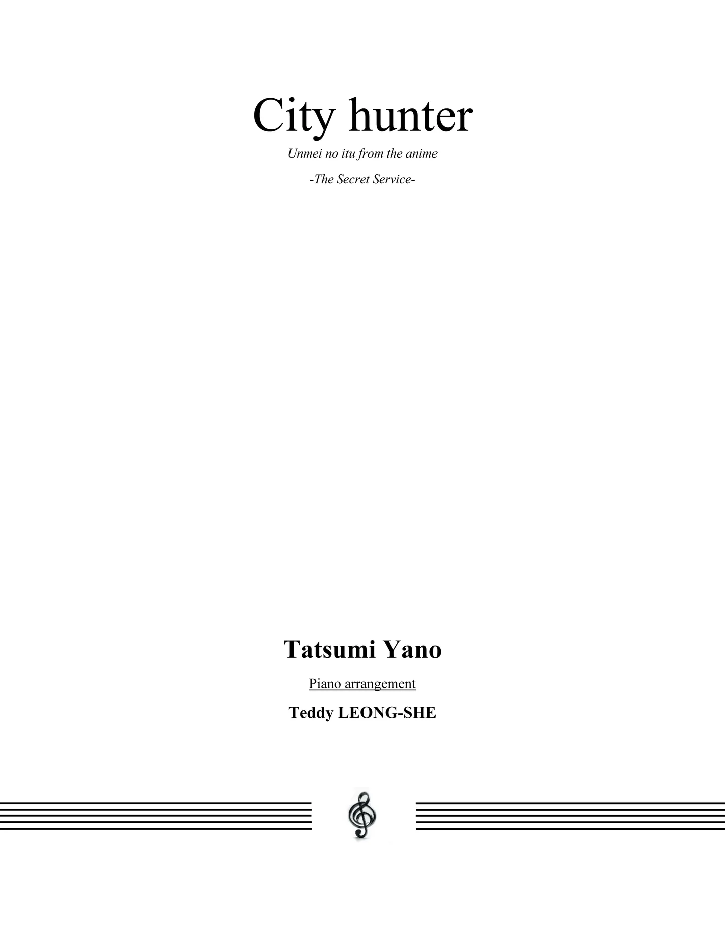 City hunter - Unmei no itu from the anime -The Secret Service- - Tatsumi Yano by Teddy LEONG-SHE