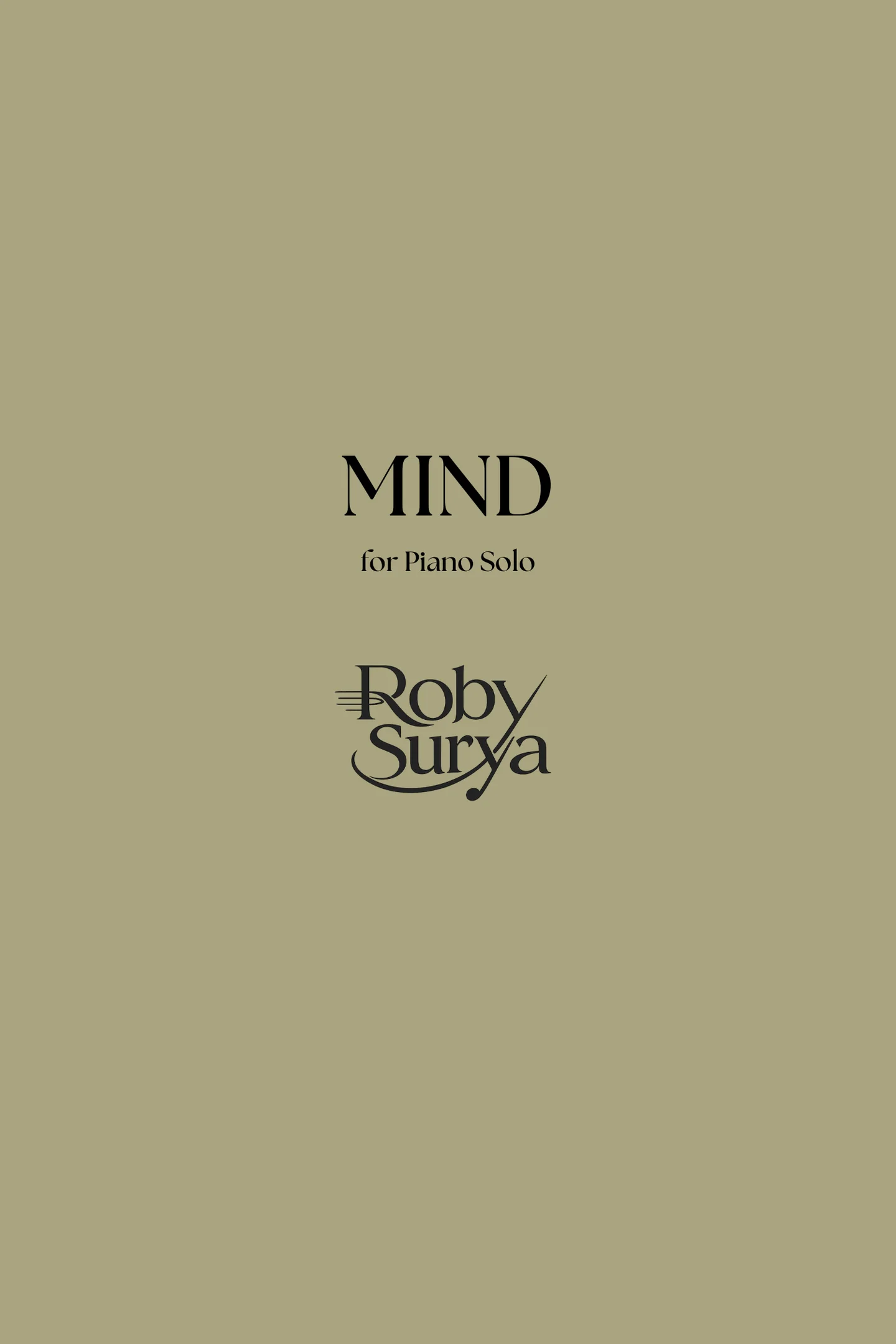 MIND - Roby Surya (for Piano Solo) by Roby Surya Official