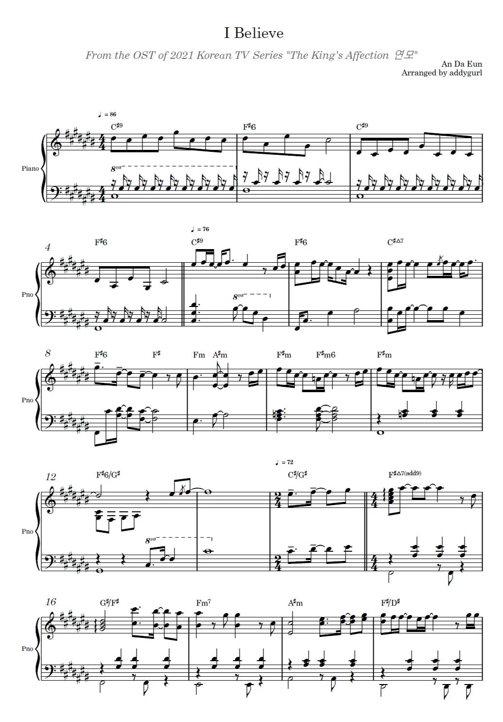 I Believe - An Daeun (The King's Affection) by addygurl