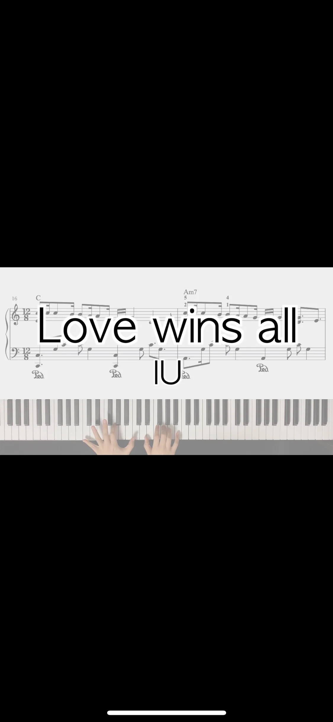 Love wins all - IU (original+easy ver.) by PeachPiano