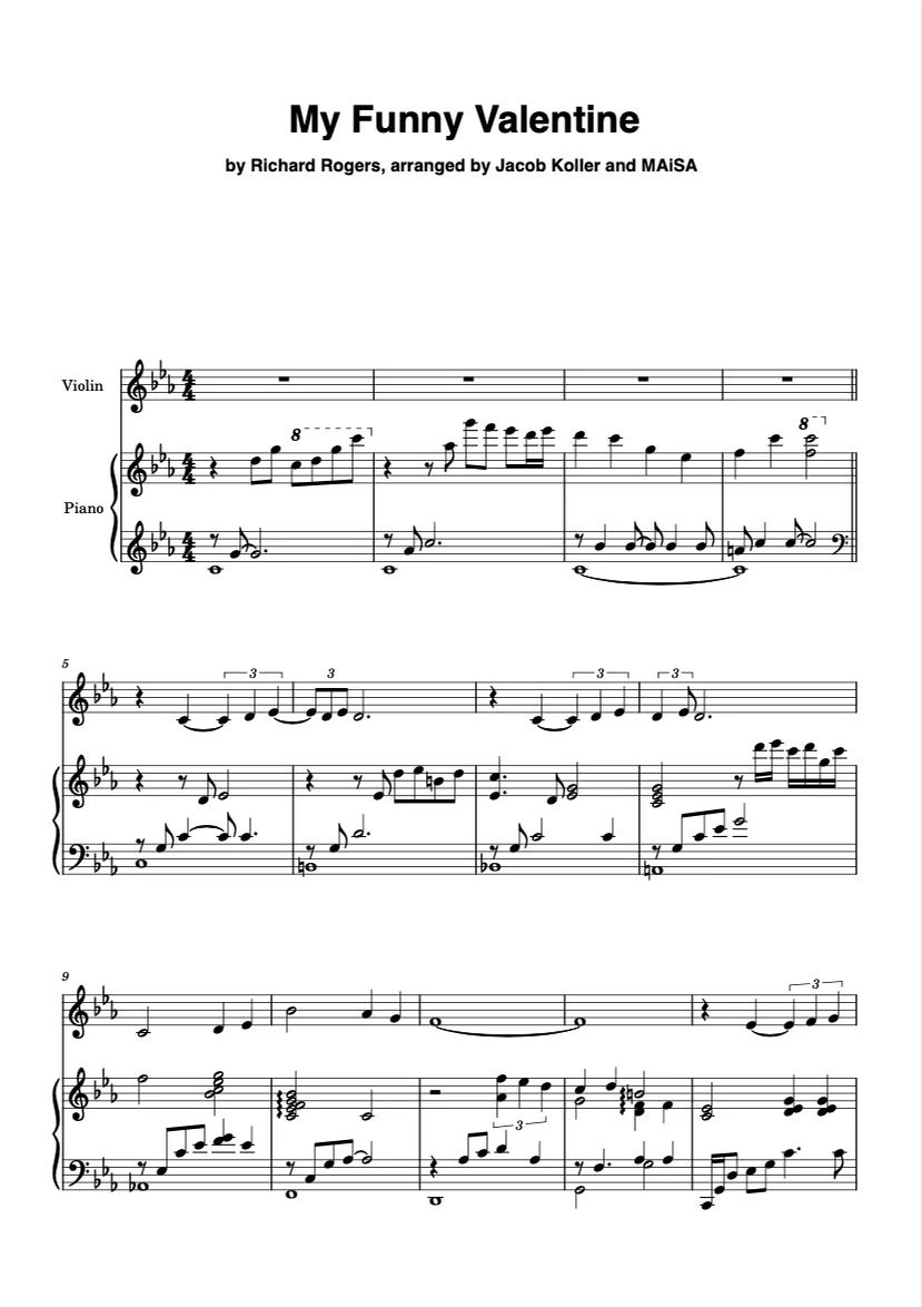 My Funny Valentine - Chet Baker by Jacob Koller and MAiSA
