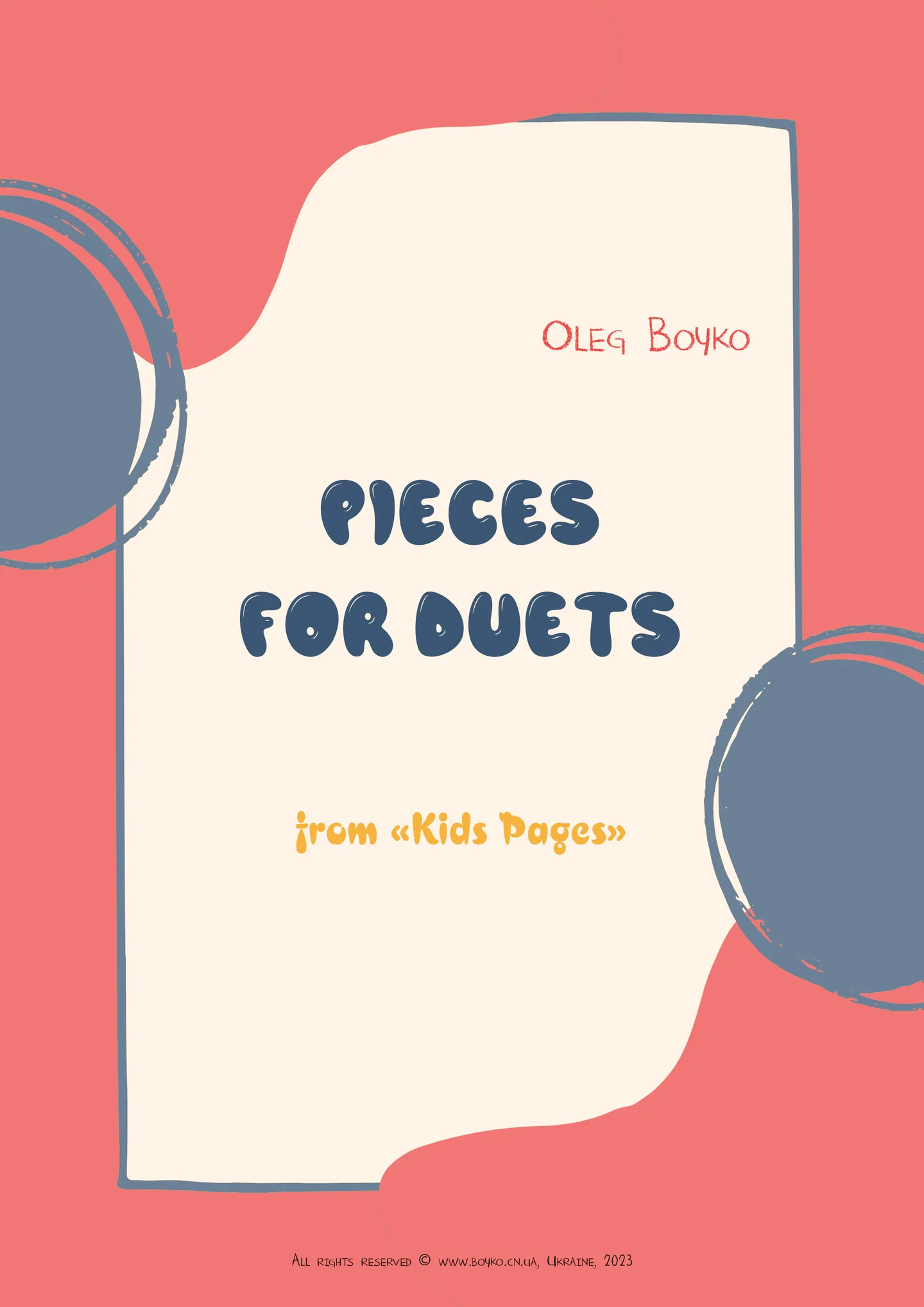 Pieces for duo from "Kids Pages" by Oleg Boyko