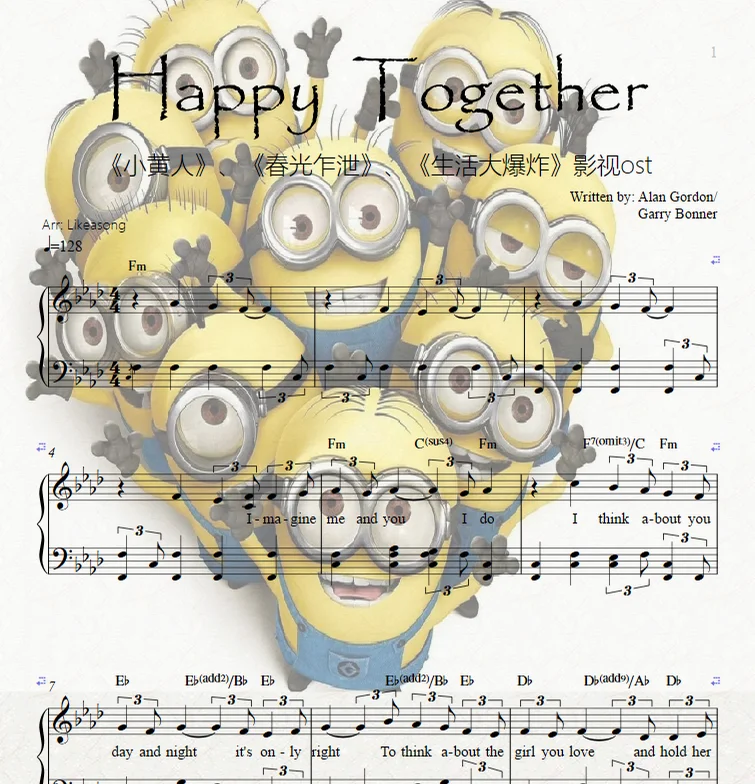 Happy Together-ost of〈Minions〉〈The Big Bang Theory〉 - The Turtles by Likeasong