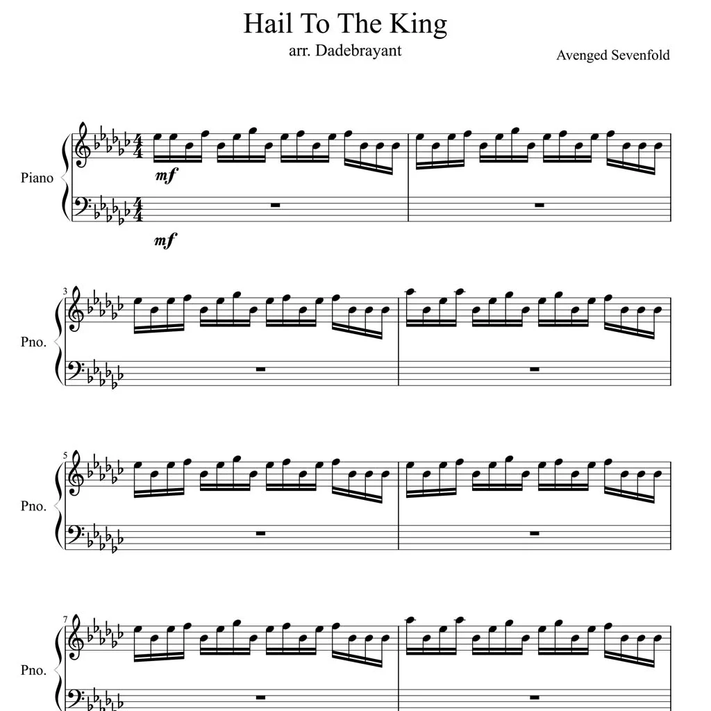 Hail To The King - Avenged Sevenfold by Dadebrayant